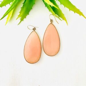 Soixante Neuf Rose Quartz Teardrop Earrings